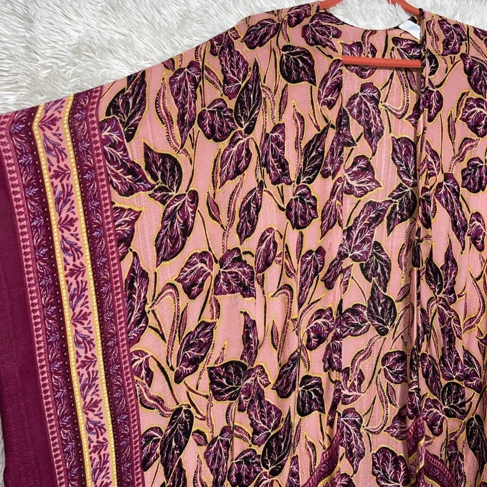 Time and True Women’s Boho Kimono DusterCardigan Size‎ S/M